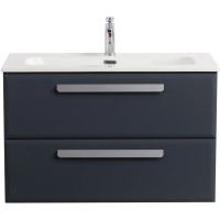 Тумба под раковину Cezares Eco-Cer-N 80 ECO-CER-N-800-2C-SO-GR-P подвесная Grafito без ручек