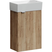Тумба под раковину SANCOS Mini 355х205х500, с распашной дверцей, дуб галифакс натуральный , арт.MN35EGR
