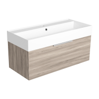 SIMAS SIMAS AGILE Тумба подвесная 100x46xh40 см, для раковины AG101., 1 ящик, ручка матовый хром, цвет: LAVA