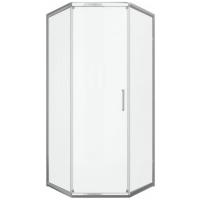 Душевой уголок Bravat Line 90×90 BS090.6115A профиль хром, стекло прозрачное