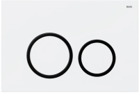 Кнопка для инсталляции Iddis Unifix UNI03WBi77 цвет белый \ черный