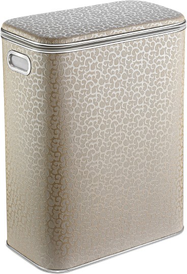 Корзина для белья Geralis FLH-B бежевая цвет хром, стандартная