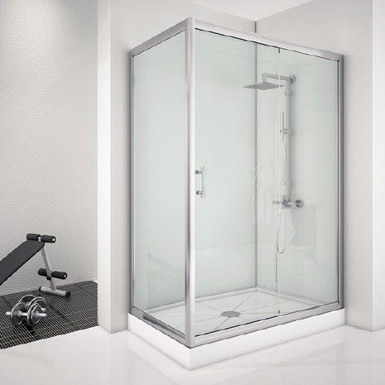 Душевой уголок Aquanet Alfa NAA1131 00168419 800х1500х2000 стекло прозрачное, профиль хром