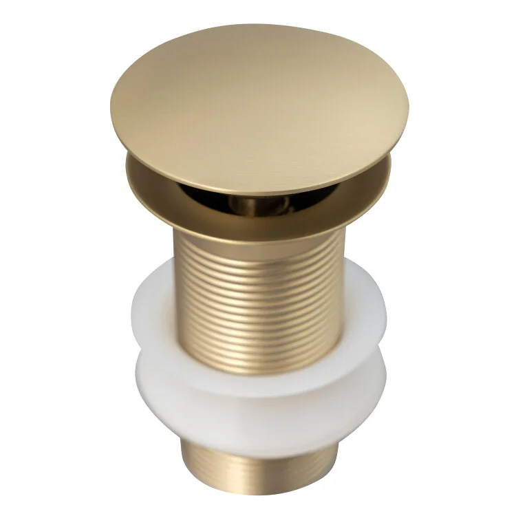 Донный клапан Splendy AA3071NORMGM для раковины, без перелива, матовое золото