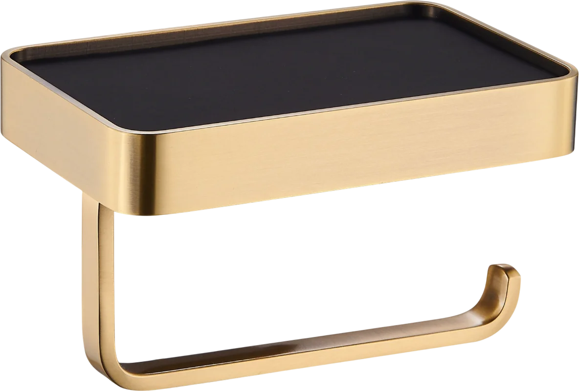 Держатель туалетной бумаги Wonzon & Woghand Roma WW-7236 бронза, с полкой