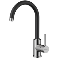 Смеситель для кухни Omoikiri Shinagawa-BL-BN черный/нерж. сталь Смеситель для кухни Omoikiri Shinagawa-BL-BN черный/нерж. сталь