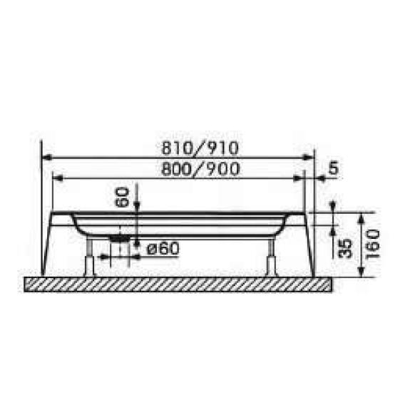 душевой поддон rgw acrylic lux/tn-p 90×90x16 16180499-41