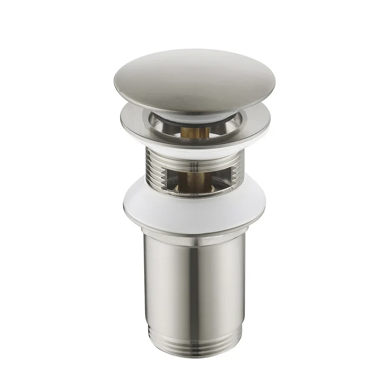 Донный клапан Timo 8011/13 для раковины, с переливом, никель