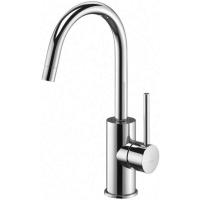 Смеситель Paffoni Light LIG077CR для раковины, с донным клапном, высота излива 18.4 см, хром глянцевый