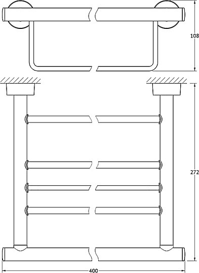 Полка для полотенец FBS Nostalgy NOS 040 40 см