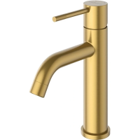 Смеситель для раковины Cezares Relax RELAX-LS1-BORO с донным клапаном, золотой матовый