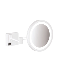 Косметическое зеркало x 3 Hansgrohe AddStoris 41790700, цвет белый матовый
