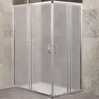Душевой уголок BelBagno Unique 115х90 UNIQUE-AH-2-100/115-75/90-P-Cr профиль хром, стекло рифленое