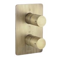 Смеситель для душа Giulini Futuro F8277BROP бронза матовый, Термостат, встраиваемый