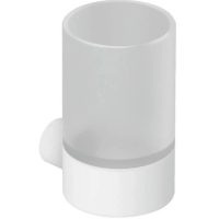 Стакан для зубных щеток Kludi Vela R 5897553 настенный, белый матовый