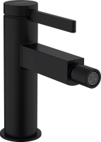 Смеситель Hansgrohe Finoris 76200670 для биде, с донным клапаном, черный матовый