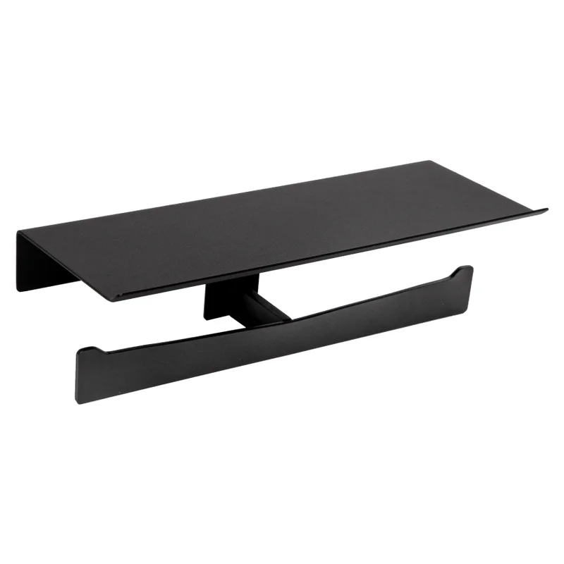 Держатель туалетной бумаги Mediclinics Aura AI2004B двойной, black finish