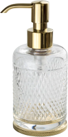 Дозатор для жидкого мыла Boheme Aura 10250-G настольный, золотой