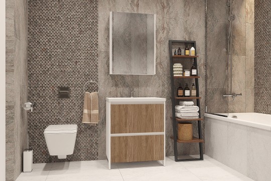 тумба под раковину velvex klaufs 70 tnkla.70.2y-617.216 белый+дерево