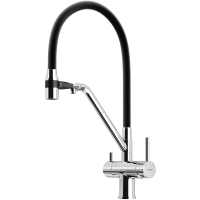 Смеситель для кухни Sancos Dora SC4003CH Хром Черный