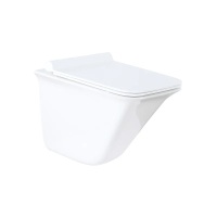 Унитаз Azario Felice AZ-0054 подвесной, безободковый, с сиденьем микролифт, 50.5х36х37 см, белый
