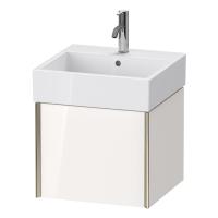 Duravit XViu Тумба подвесная 397x484x454мм, для раковины #235050, 1 ящик, цвет: белый глянцевый/champagne matt