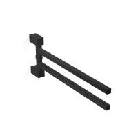Decor Walther Decor Walther Corner HTH2 Полотенцедержатель поворотный 39.8см, двойной, подвесной, цвет: черный матовый