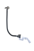 Слив-перелив для ванны Boheme 631-GM 50 мм, клик-клак, gun metal, с сифоном