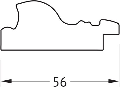 зеркало evoform definite by 3328 74x154 см виньетка состаренное серебро