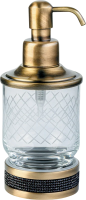 Дозатор для жидкого мыла Boheme Royal Cristal 10929-BR-B Бронза