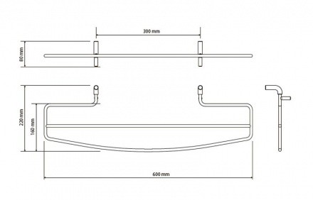 Держатель на радиатор Bemeta RAWELL 134504235 белый