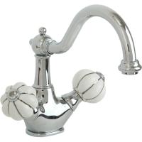 Смеситель для раковины Migliore Olivia 19016 хром с декором