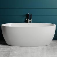 Ванна из искусственного камня Salini Luce 176х92 см, 100111G белый глянец