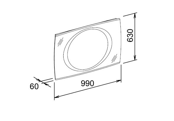 зеркало для ванной keuco edition palais 
 40096002500