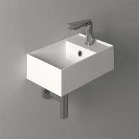 Раковина Simas Agile AG 40 bia подвесная, маленькая в туалет, 1 отв., 40х27 см, белый