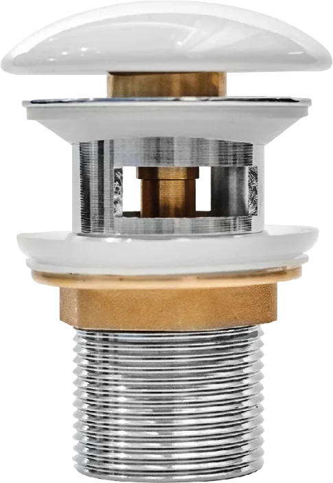 Донный клапан для раковины Iddis Optima Home OPHWS0Wi88 белый глянцевый