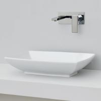 Раковина накладная 60 см Artceram Jazz JZL002 05 00, белая матовый.