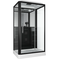 Душевая кабина Grossman GR227R 120x90 профиль Черный стекло прозрачное