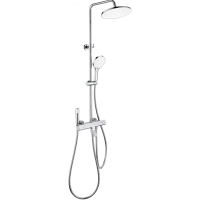 Душевая система Wonzon & Woghand The One WW-B3094-CR 255 мм, с термостатом, хром