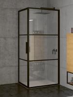Душевой уголок Riho Grid GB201, GB2090080(G004010121), 90 х 80 см, стекло прозрачное, профиль черный