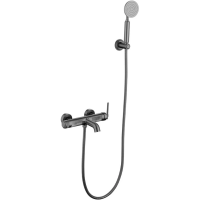 Смеситель для ванны Boheme Eterna 173-GM с душевым гарнитуром, графит матовый