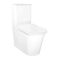 Унитаз компакт Azario Velise AZ-1222A напольный, безободковый, с бачком и сиденьем микролифт, 62.5х35.5х81 см, белый