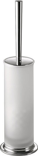 Ёршик для унитаза Colombo Design Link B2406 напольный, хром|матовое стекло