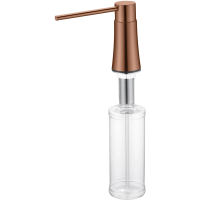 Дозатор для мыла Boheme 630-BRB 300 мл, встраиваемый, для кухни, бронза матовая