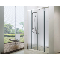 Душевая дверь Berges Porta 160-180 063103 профиль хром, стекло прозрачное