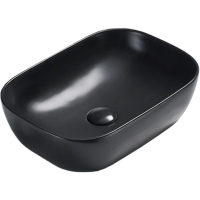 Раковина накладная Vincea VBS-102MB 45,5х32.5 см, черный матовый