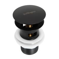 Донный клапан для раковины BelBagno BB-SAT-NERO click-clack черный матовый