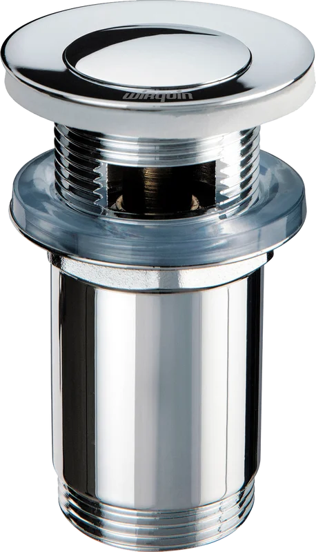 Донный клапан Wirquin Клик-клак интерьер 30723417 для раковины, с переливом, хром