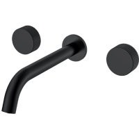 Смеситель для раковины Boheme Stick Linea 152-2-B.3 встраиваемый, черный матовый