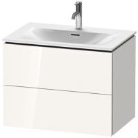Duravit L-Cube Тумба подвесная под раковину # 234473, 2 ящика, 550x720x481мм, цвет White High Gloss